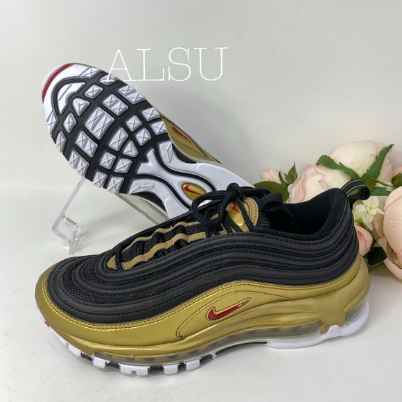 Nike Air Max 97 QS Black Leather W AUTHENTIC - Picture 4 of 8